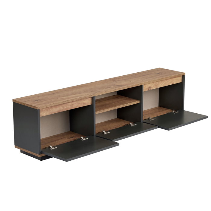 Nordure Sentinel Soporte para TV Antracita y Pino Atlántico Nordure Sentinel Soporte para TV Antracita y Pino Atlántico